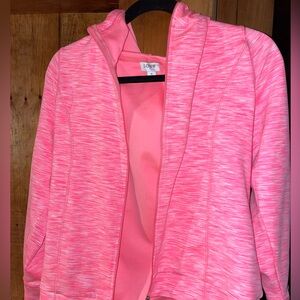 Pink J Crew Workout Hoodie